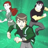 Ben 10 With Friends Kids Coloring Image