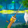 Forest Lake Fishing Image