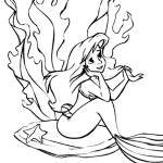 Little Mermaid Coloring Page Image