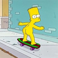 Bart Naked Skate