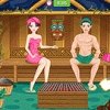 Daniel and Ellie in Hot Sauna Image