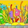 Tropical Fishes Coloring